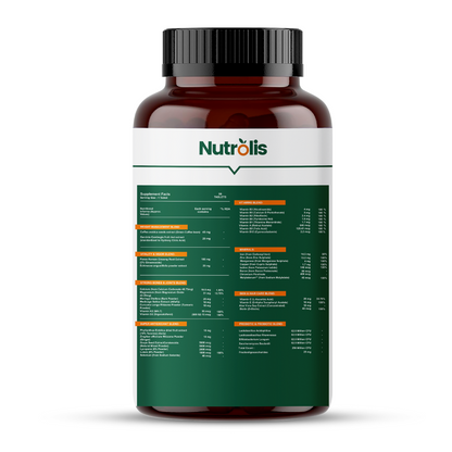 Nutrolis Multivitamin for Women with 43 Ingredients -90 Veg Tablets