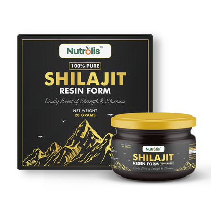 Nutrolis 100% Pure Shilajit Resin Form | Daily Boost for Strength, Stamina & Energy | 20g