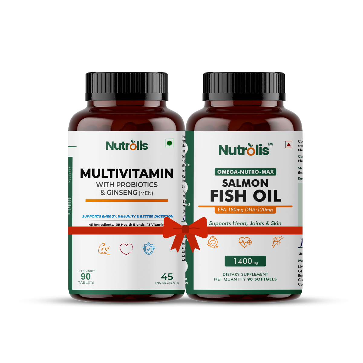 Multivitamin with Probiotics & Ginseng + Salmon Fish Oil