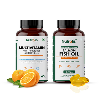 Multivitamin with Probiotics & Ginseng + Salmon Fish Oil