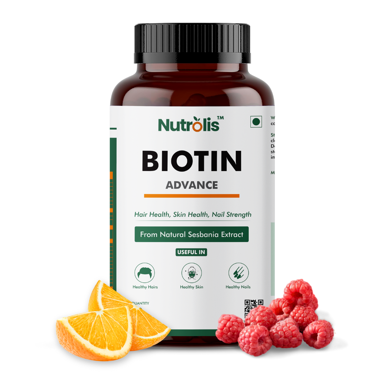 Nutrolis Biotin Advance - Natural Support for Hair, Skin & Nails (90 Tablets)