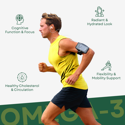 Nutrolis Omega-3 Fish Oil 2500mg – 3X Strength with EPA 1080mg & DHA 720mg – Heart, Joint & Skin Support (60 Softgels, Lemon Flavour)