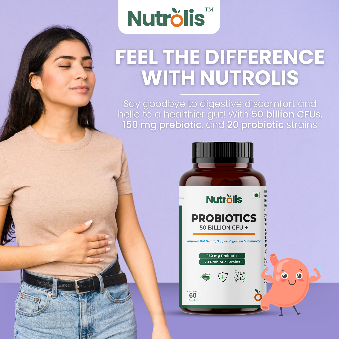 Nutrolis 60-Day Men's Health Stack – Multivitamin + Probiotics + Omega-3