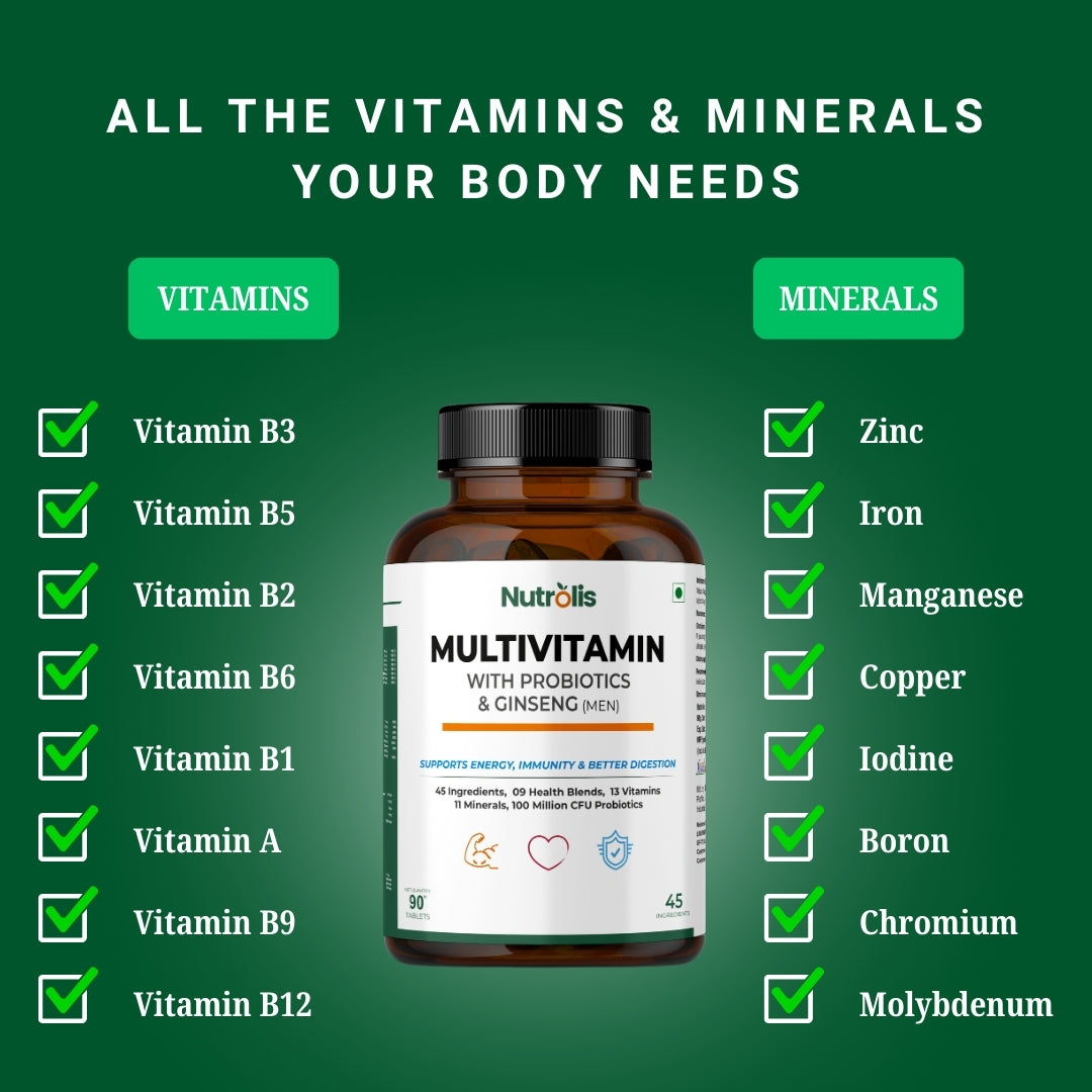 Multivitamin for Men Vitamin and Minerals